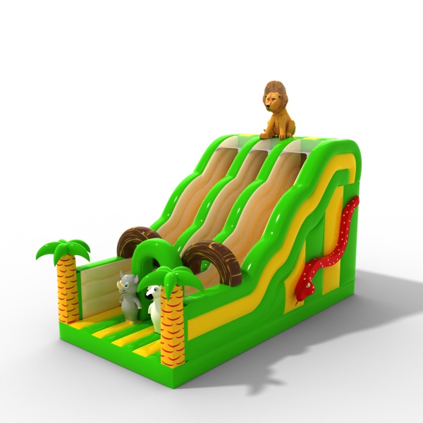 Double open slide with the jungle theme