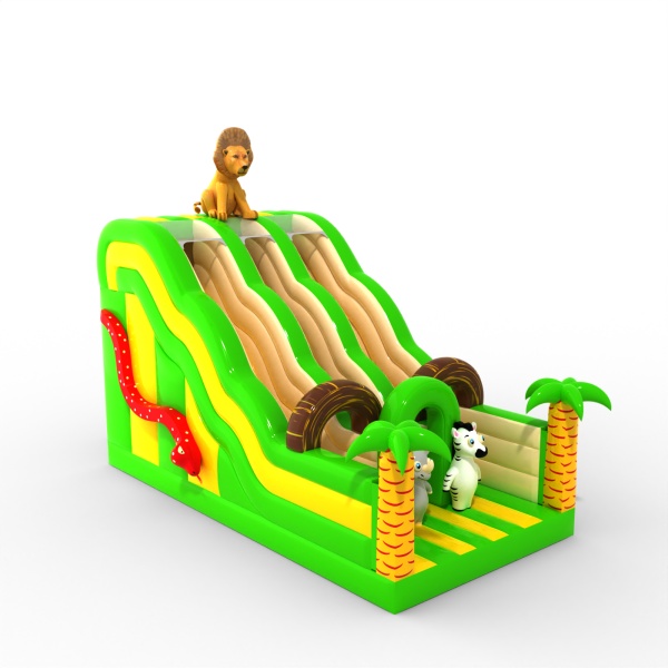 Double open slide with the jungle theme