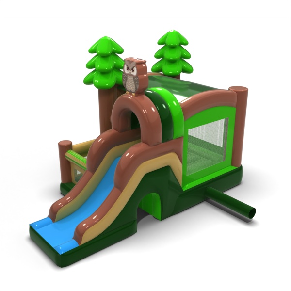 Inflatable castle forest combo