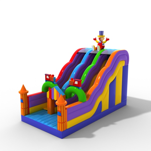 Double open slide with the fairground theme