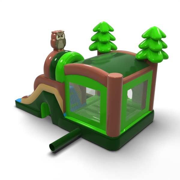 Inflatable castle forest combo