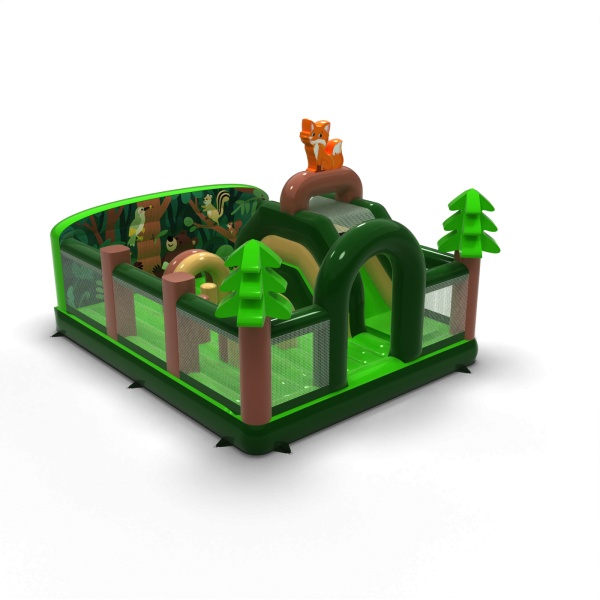 Inflatable playground 6x5 in the forest theme