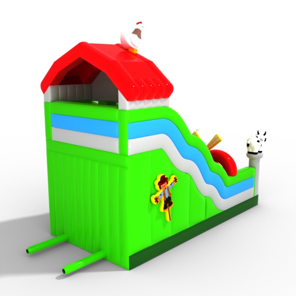 Double open slide with a farm theme
