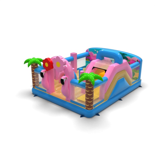 Inflatable playground 6x5 in the Hawaiian theme