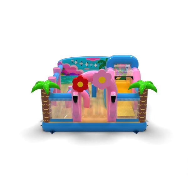 Inflatable playground 6x5 in the Hawaiian theme