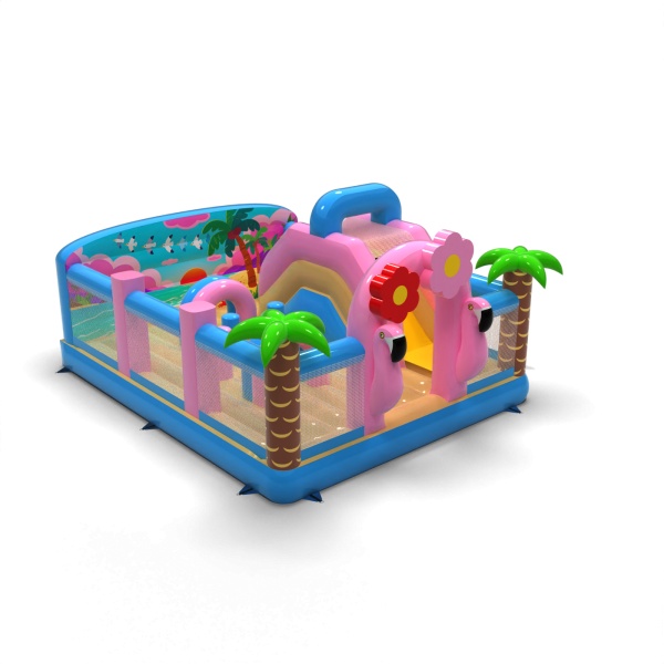 Inflatable playground 6x5 in the Hawaiian theme