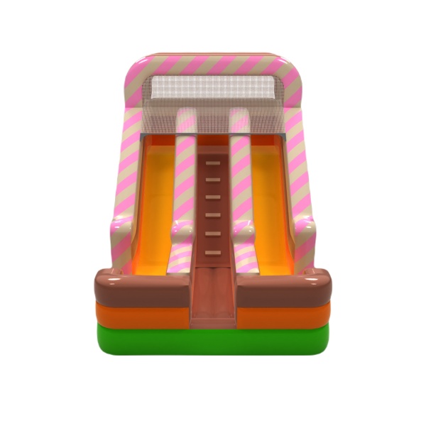 Double inflatable slide with the candy theme mini
