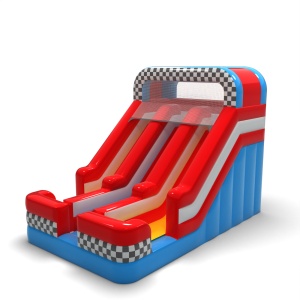 Double inflatable slide in...