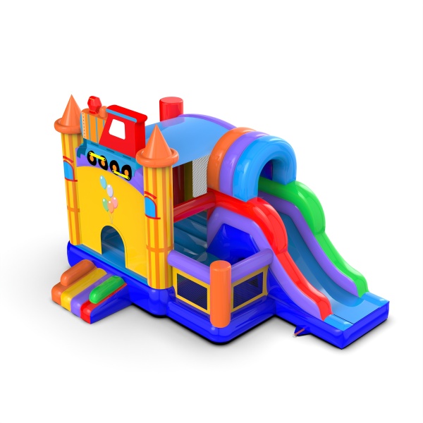 Inflatable castle funfair combo