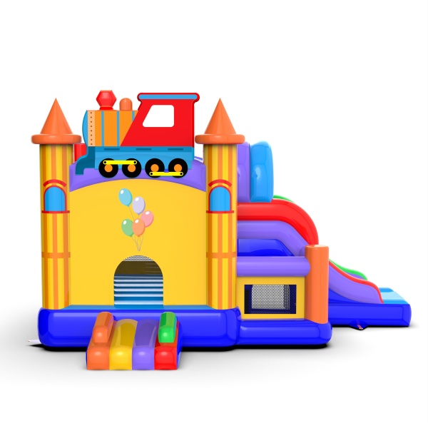 Inflatable castle funfair combo