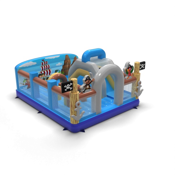 Inflatable playground 6x5 in the pirate theme