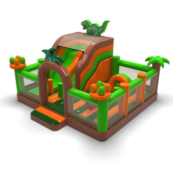 Inflatable playground 6x6 in a dino theme