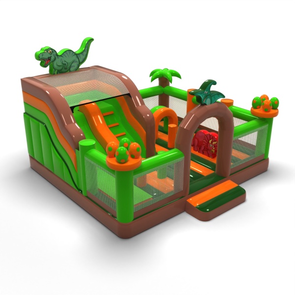 Inflatable playground 6x6 in a dino theme