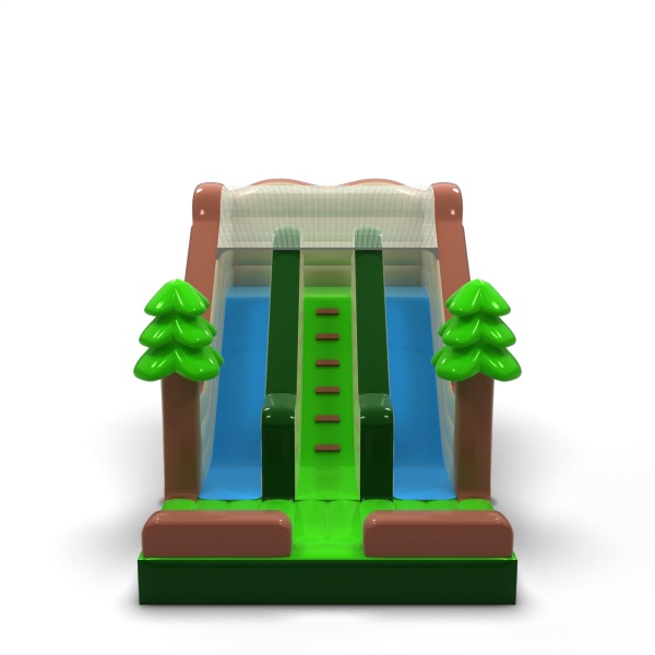 Double inflatable slide in the theme Forest mini