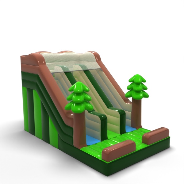 Double inflatable slide in the theme Forest mini
