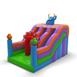 Double inflatable slide in...