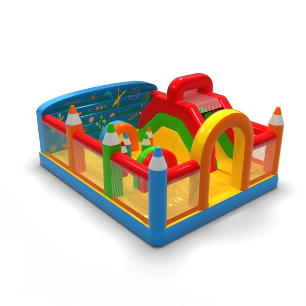 Inflatable playground 6x5 in a crayon theme