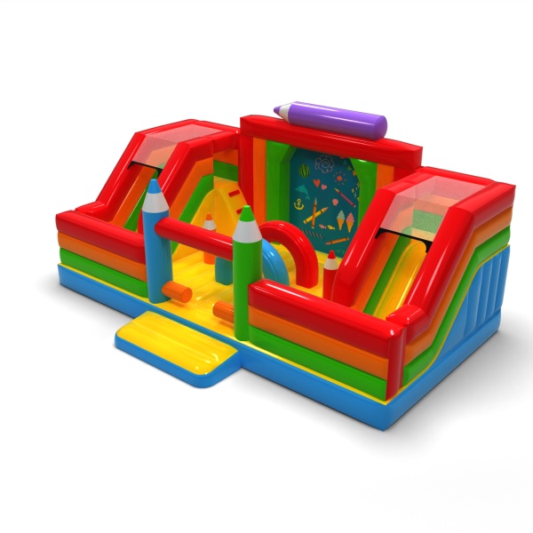 Inflatable playground - crayons