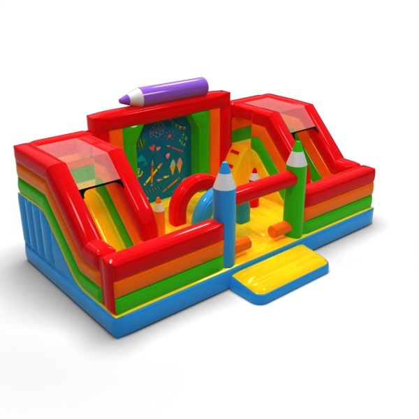 Inflatable playground - crayons