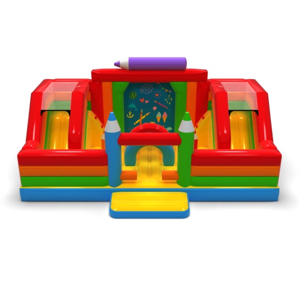 Inflatable playground - crayons