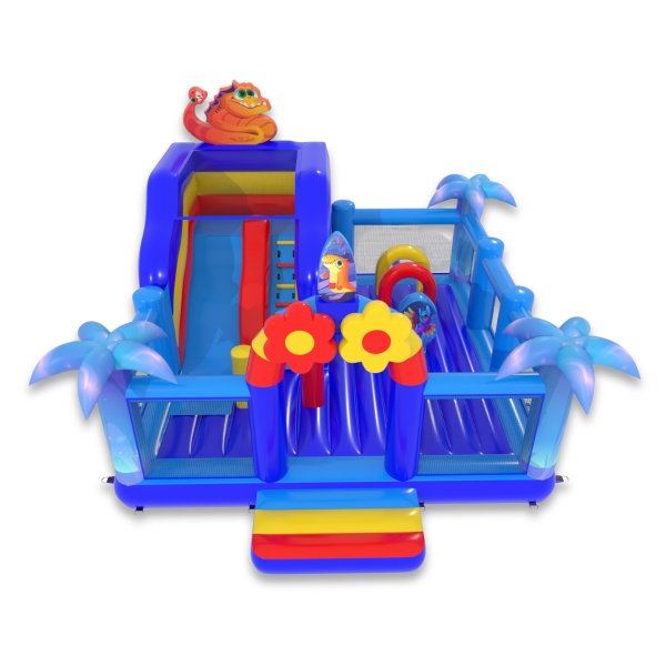 Inflatable playground 6x6 in a magical land theme