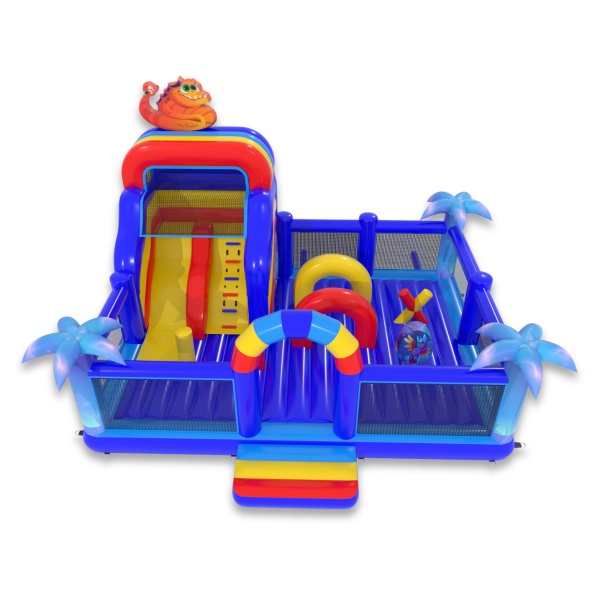 Inflatable playground 8x6 in a magical land theme