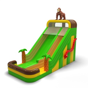 Larger inflatable slide in...