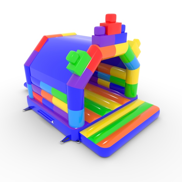 Inflatable castle 4.5x3.6 in the colorful blocks theme