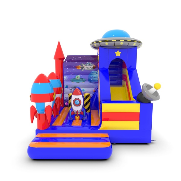 Bouncy Castle with Slide 5x4 m in the space theme