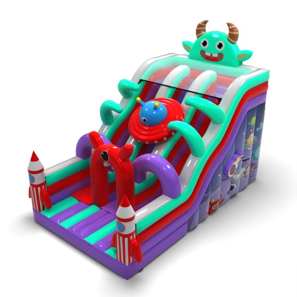 Double open slide in the space theme