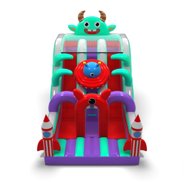 Double open slide in the space theme