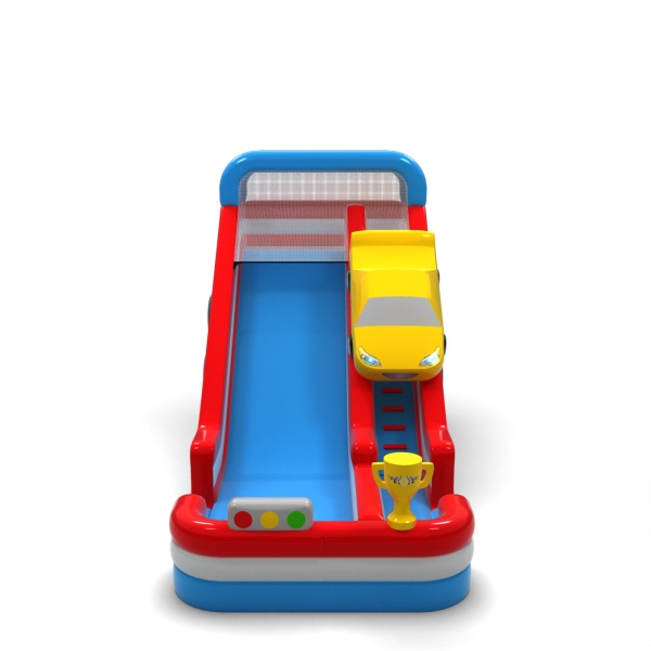 Larger inflatable slide in the car theme