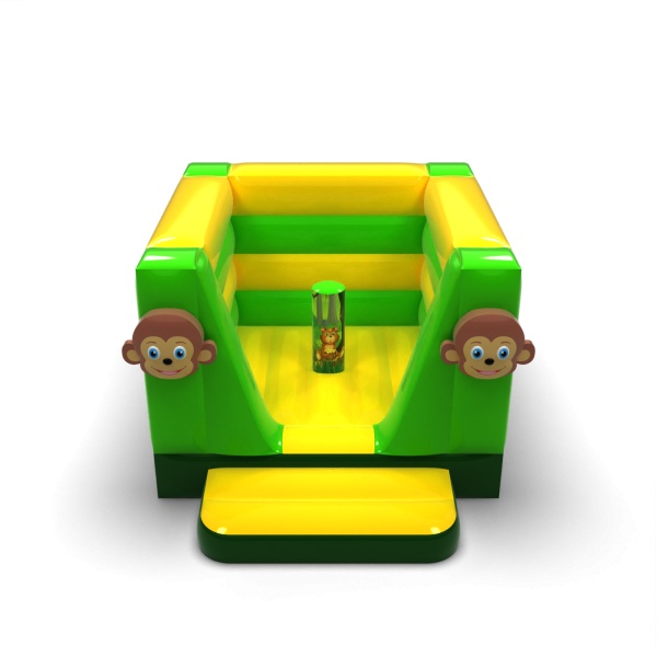 Small enclosed inflatable castle - in the jungle theme