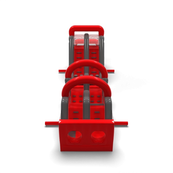 Inflatable obstacle course Red - 15 m