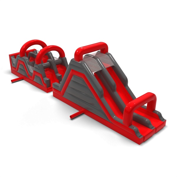 Inflatable obstacle course Red - 15 m