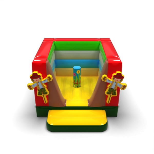 Small enclosed inflatable castle - in the farm theme