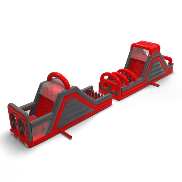 Inflatable obstacle course CrashKader Red - 22,5 m