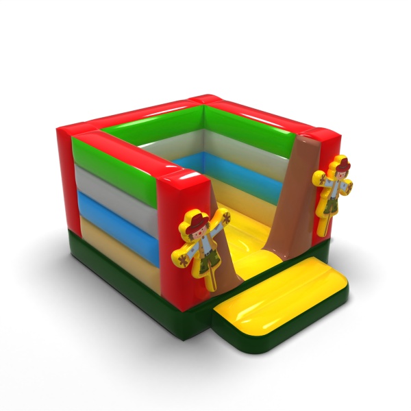 Small enclosed inflatable castle - in the farm theme
