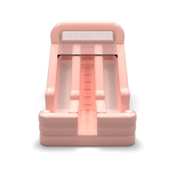 Double inflatable slide mini - pastel pink