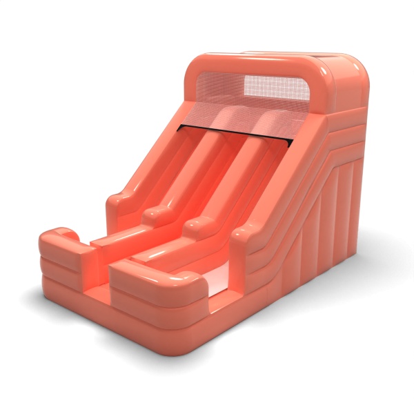Double inflatable slide mini - dusty pink