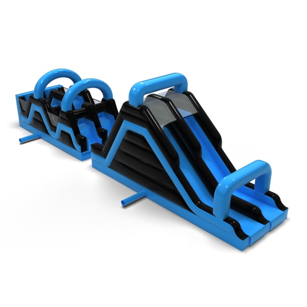 Inflatable obstacle course Race Blue - 15 m