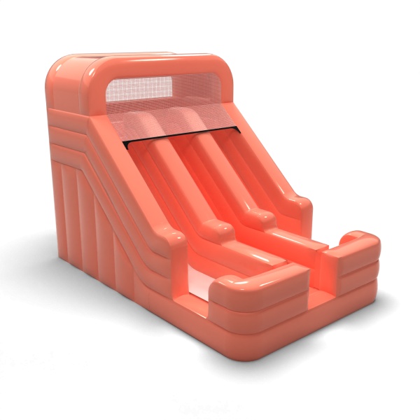 Double inflatable slide mini - dusty pink