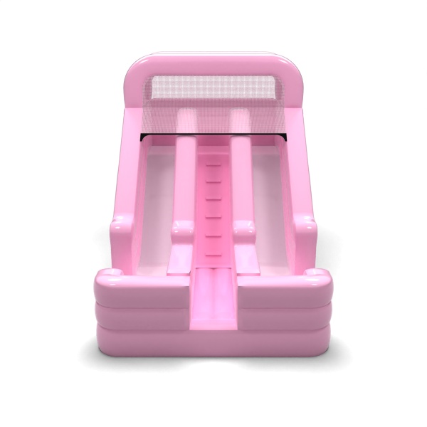 Double inflatable slide mini - powder pink