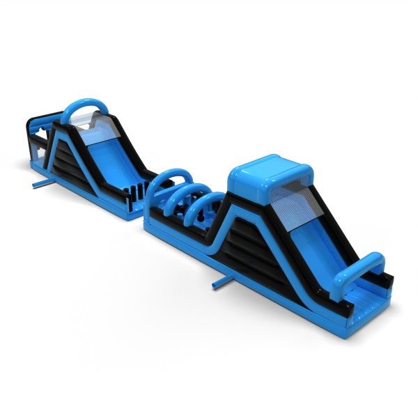 Inflatable obstacle course CrashKader Blue - 22.5 m