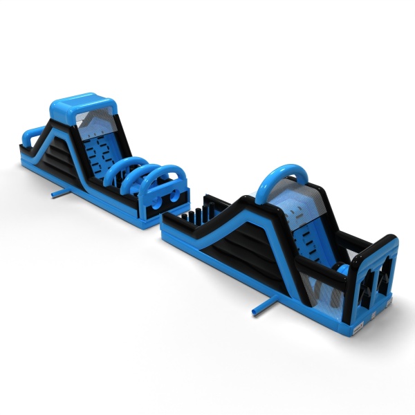 Inflatable obstacle course CrashKader Blue - 22.5 m