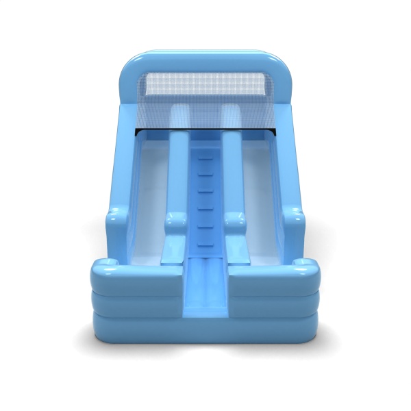 Double inflatable slide mini - pastel blue