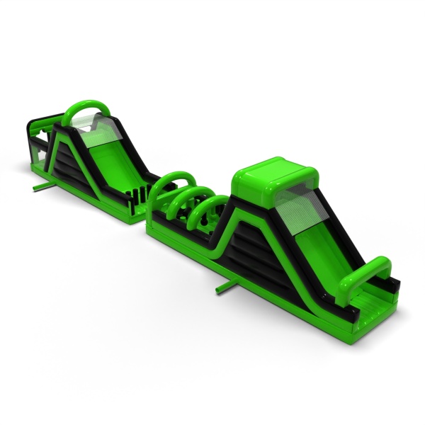 Inflatable obstacle course CrashKader Green - 22.5 m