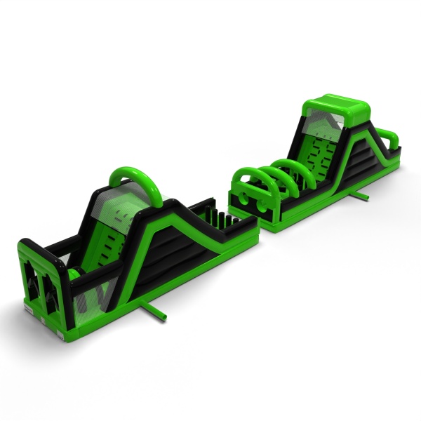 Inflatable obstacle course CrashKader Green - 22.5 m