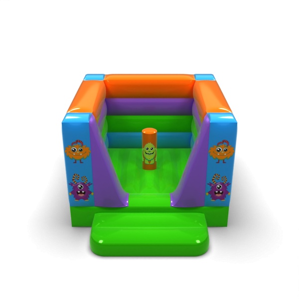 Small enclosed inflatable castle - in the monster theme
