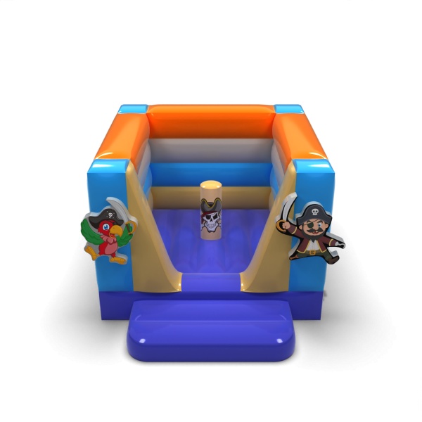 Small enclosed inflatable castle - in the pirate theme